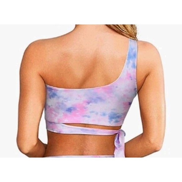 Vikini Top For Women Size Large Tie Dye Color One Shoulder - Picture 2 of 9